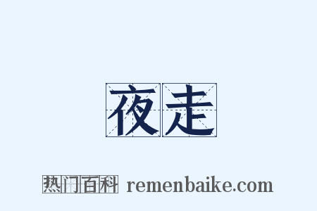 夜走是什么意思的图片